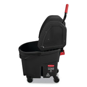 Rubbermaid Commercial Products Black / 35 Qt / Down Press Buckets