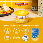 Bumble Bee Lemon Pepper / 3 Ounce (Pack of 1) / 1 Tuna Fish