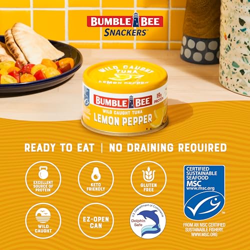 Bumble Bee Lemon Pepper / 3 Ounce (Pack of 1) / 1 Tuna Fish