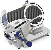 Vollrath 40952 Heavy-Duty 12-Inch Electric Cheese and Meat Slicer, Cast Aluminum, 120V, Belt-Driven, Built-in Sharpener, Adjustable Thickness, Nonstick Coating, Gravity Feed Design