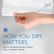 Scott Professional 6 Rolls × 950'/Roll - Elevated Design / White / White HRT Paper Towels