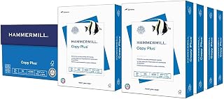 Hammermill Copy Plus 8.5" x 11" Copy Paper, 20 lbs., 92 Bright, 8 Ream (4,000 Sheets) - 105190