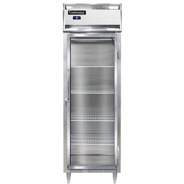 Refrigerator Designer Line Single Section Reach in Glass Door Refrigerator by Continental – Model DL1R-GD