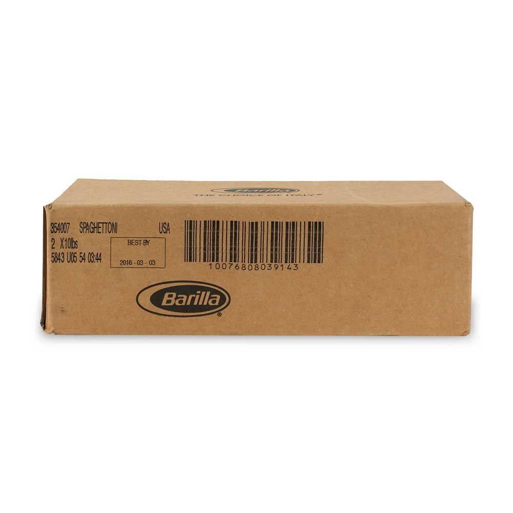 Thick Spaghetti Pasta by Barilla – 10 Pound (Pack of 2), Pack of 2