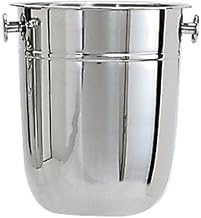Adcraft WB-8 8 qt Capacity, Stainless Steel Wine Bucket with Deluxe Mirror Finish