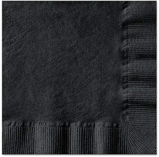 Hoffmaster Beverage Napkins, 1-Ply, 10 X 10, Black, 1000/carton