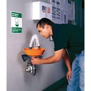 Guardian Plastic Eyewash by Guardian Equipment – 13.75 inches, Plastic, Silver/Orange, Model G1814P