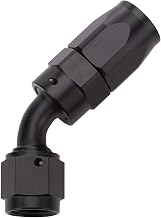 Reusable Hose End Black 45 Deg Elbow -6