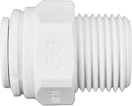 Polypropylene Male Connector 3/8'' x 3/8'' NPTF, Lot of 10