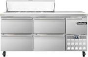 CRA68-12-D Refrigerated Base Sandwich Unit, 68" W, With 12 Pan Openings & Drawers