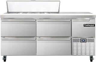 CRA68-12-D Refrigerated Base Sandwich Unit, 68" W, With 12 Pan Openings & Drawers