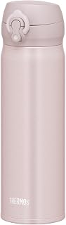 Thermos JNL-505 BEP Vacuum Insulated Portable Mug, 0.5 L, Beige Pink, Easy to Clean, Lightweight, One-Touch Open, Stainless Steel Bottle, Hot