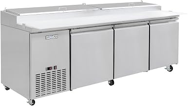 91 7/8" Pizza Prep Table w/Refrigerated Base, 115v