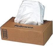 Fellowes Shredder Waste Bags, 14-20 Gal Capacity, 50/Carton