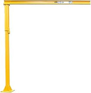Contrx Medium Duty Floor Mounted Jib Crane, 12' Under Beam Height, 1000 Lb. Capacity, 8' Span