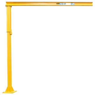 Medium Duty Floor Mounted Jib Crane by Contrx – Cat Yellow, Model B5108
