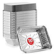 Stock Your Home 2 lb / 50 Pack / Silver Containers