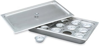 Vollrath Half Size S/S Egg Poacher / Juice Glass Holder Set
