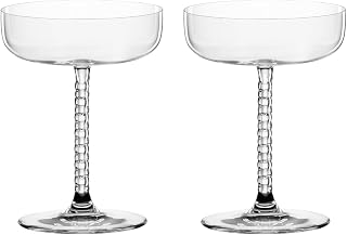 Nachtmann Bossa Nova Edition Set of 2 Cocktail Glasses, 8.5oz | Cocktail glasses for stylish drinks, made of brilliant crystal glass, dishwasher safe