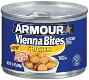 Armour Chicken Vienna Sausage Bite, 10 Ounce -- 12 per case.