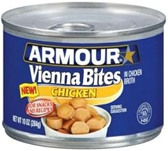 Armour Chicken Vienna Sausage Bite, 10 Ounce -- 12 per case.