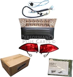 Performance Plus Carts Club Car Precedent Golf Cart LED Light Kit | Includes Headlight Bumper and Tail Lights | Compatible with 2004-Up Gas Models Only
