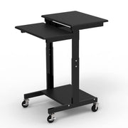 Luxor Black / 24"W x 31"D x 39" to 45"H / Industrial Utility Carts