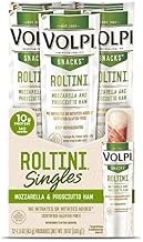 Volpi Roltini Singles with Prosciutto Ham Snacks - Display Ready Carton, 1.5 Ounce -- 72 per case.