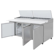 91 7/8" Pizza Prep Table w/Refrigerated Base by MOTAK – 96.46x37.01x45.67, In Description, Check Images, Model MPR-93-X