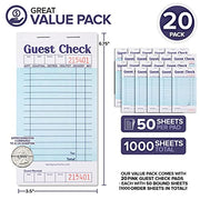 Stock Your Home 20 Pack / Black/White / 20 Guest Checks