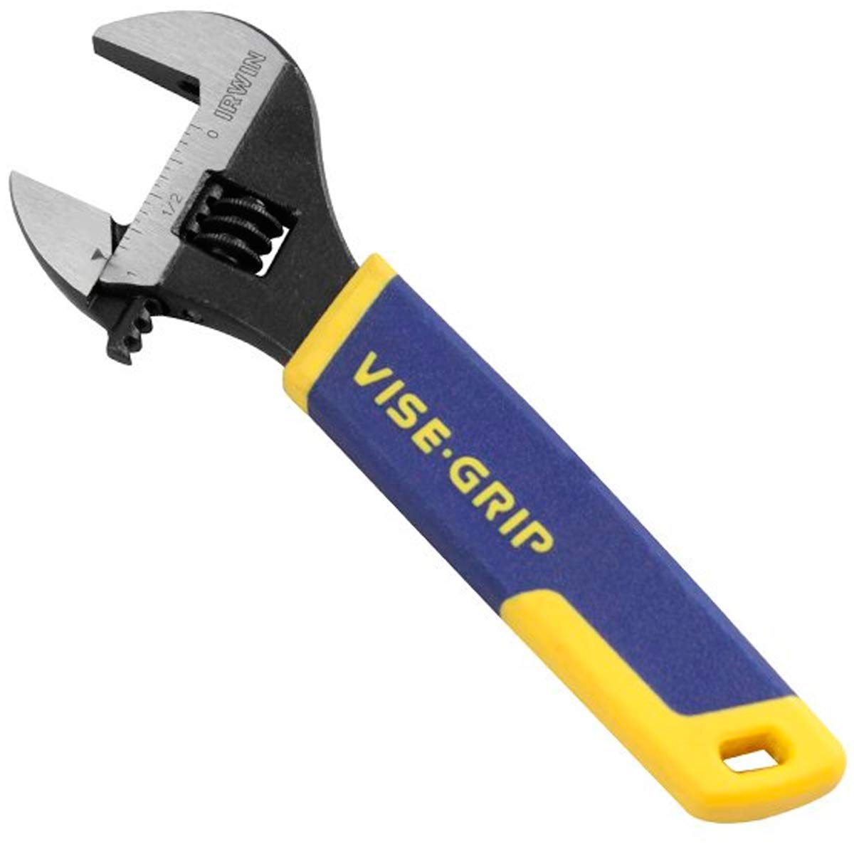 6" ADJUSTABLE WRENCH by IRWIN – 6 (150mm), Chrome Vanadium Steel, Blue, Model 2078606