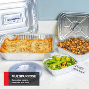 Stock Your Home Assorted 40 Pack w/ Lids / Red / With Lids Disposable Cookware