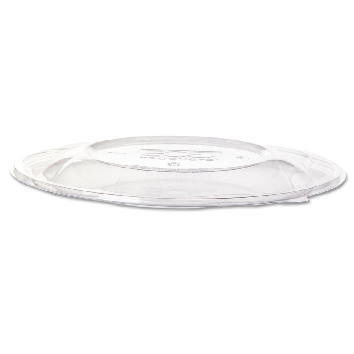 Eco-Products Salad Bowl Lids, Lids for 64 oz Squat Salad Bowls, 9.5 Diameter, Clear, Plastic, 300/Carton