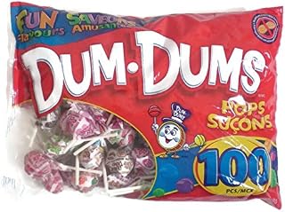Dum Dums Pops Fun Flavours 100 Pcs 488g