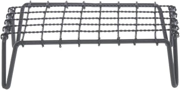 HUBERT Iron Grate Display Riser Black - 10"L x 6"W x 3"H
