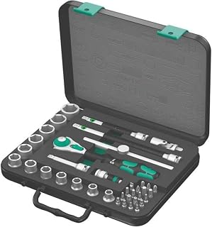 Wera 5003596001 Zyklop 8100 SB 4 3/8-Inch SAE Ratchet Set, 38-Piece