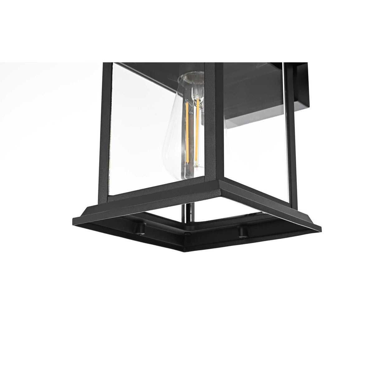 Araceli One Light Outdoor Wall Sconce Black by Lighting Design – Aluminum, Black