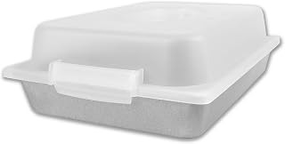 USA Pan 1117RCLD-ST-1 Bakeware Nonstick Rectangular Pan with Lid, 9x13-Inches,White