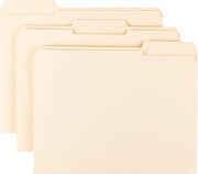 SMEAD File Folder, Reinforced 1/3-Cut Tab, Letter Size, Manila, 45 Per Box (10438)
