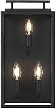 Elegant Lighting Valentin 8" Outdoor Wall Sconce in Black