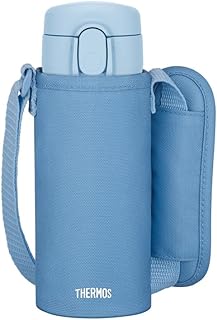 Thermos FJV-400F ASB Vacuum Insulated Straw Bottle, 14.1 fl oz (410 ml), Ash Blue, For Cold Retention