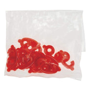 Price Tag Numbers 6 9 Red Embossed Plastic Red - 1" H 25 Per Bag by SHAW & SLAVSKY INC – Plastic, Cerise, Model 100-#6