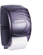 San Jamar R3590TBK Ocean Kolor-Cut Duett Bath Tissue Dispenser, Holds 2 Rolls, Trans Black Pearl
