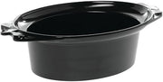 Large Oval Serving Bowl Black Melamine- 20 1/2"L x 12 1/10"W x 6"H