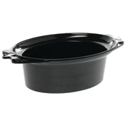 Large Oval Serving Bowl Black Melamine- 20 1/2"L x 12 1/10"W x 6"H by HUBERT – Melamine, Black, Model H0009-BLACK