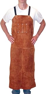 Tillman 3848 24" W x 48" L Leather Bib Apron