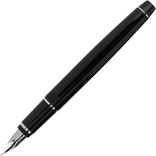 Pilot Namiki Falcon Collection Fountain Pen, Black with Rhodium Accents, Soft Extra Fine Nib (60740)
