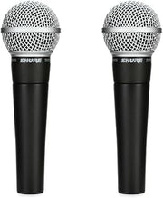 Shure SM58 Cardioid Dynamic Vocal Microphone (2-Pack)
