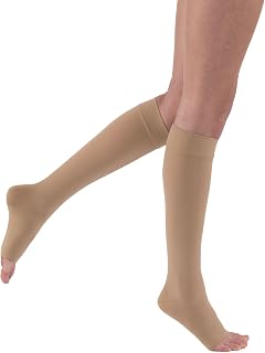 JOBST Relief 15-20 mmHg Compression Stockings, Knee High, Open Toe | Compression Socks for Women/ Men for Tired, Aching or Swollen Legs