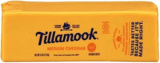Tillamook Medium Cheddar Cheese, 5 Pound - 2 per case.